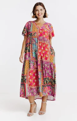 Robe longue imprimée