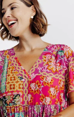 Robe longue imprimée