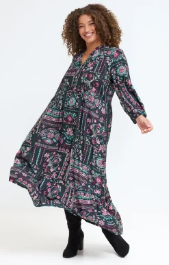Robe longue imprimée