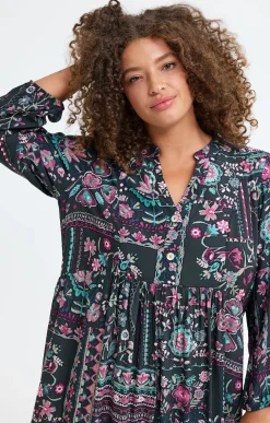 Robe longue imprimée