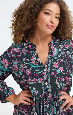 Robe longue imprimée