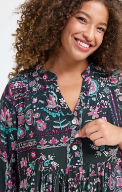 Robe longue imprimée