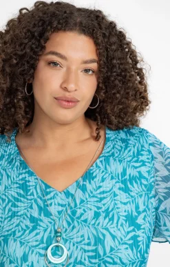 Robe plissée imprimée