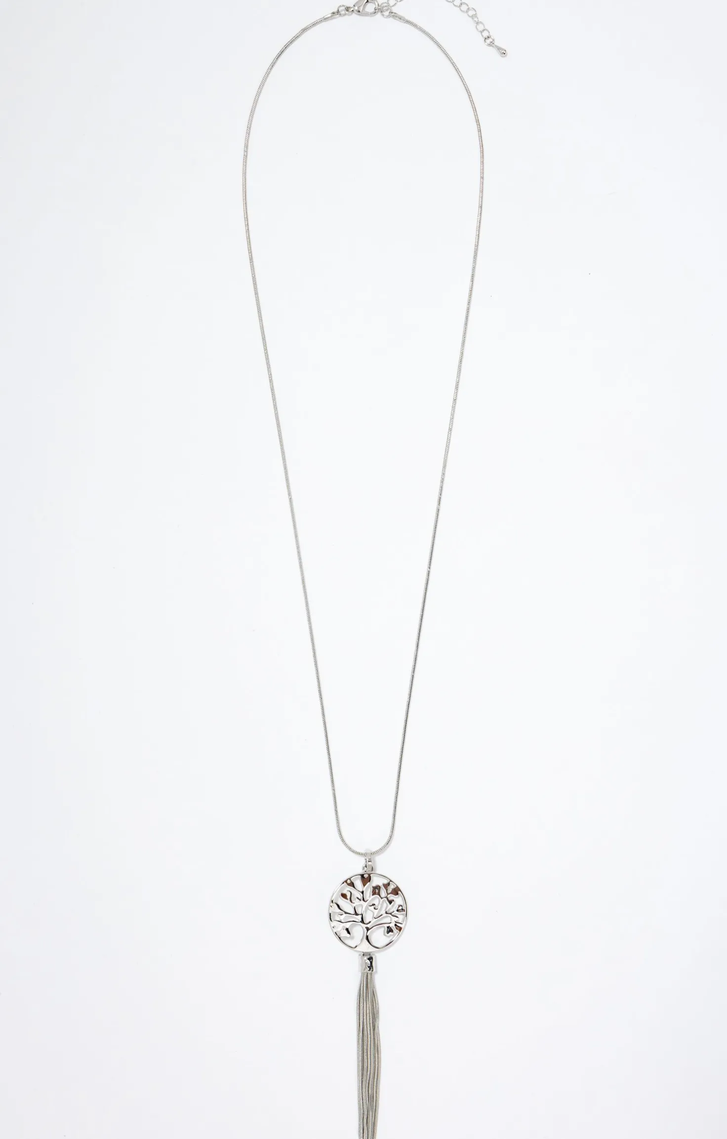 Sautoir argent arbre de vie