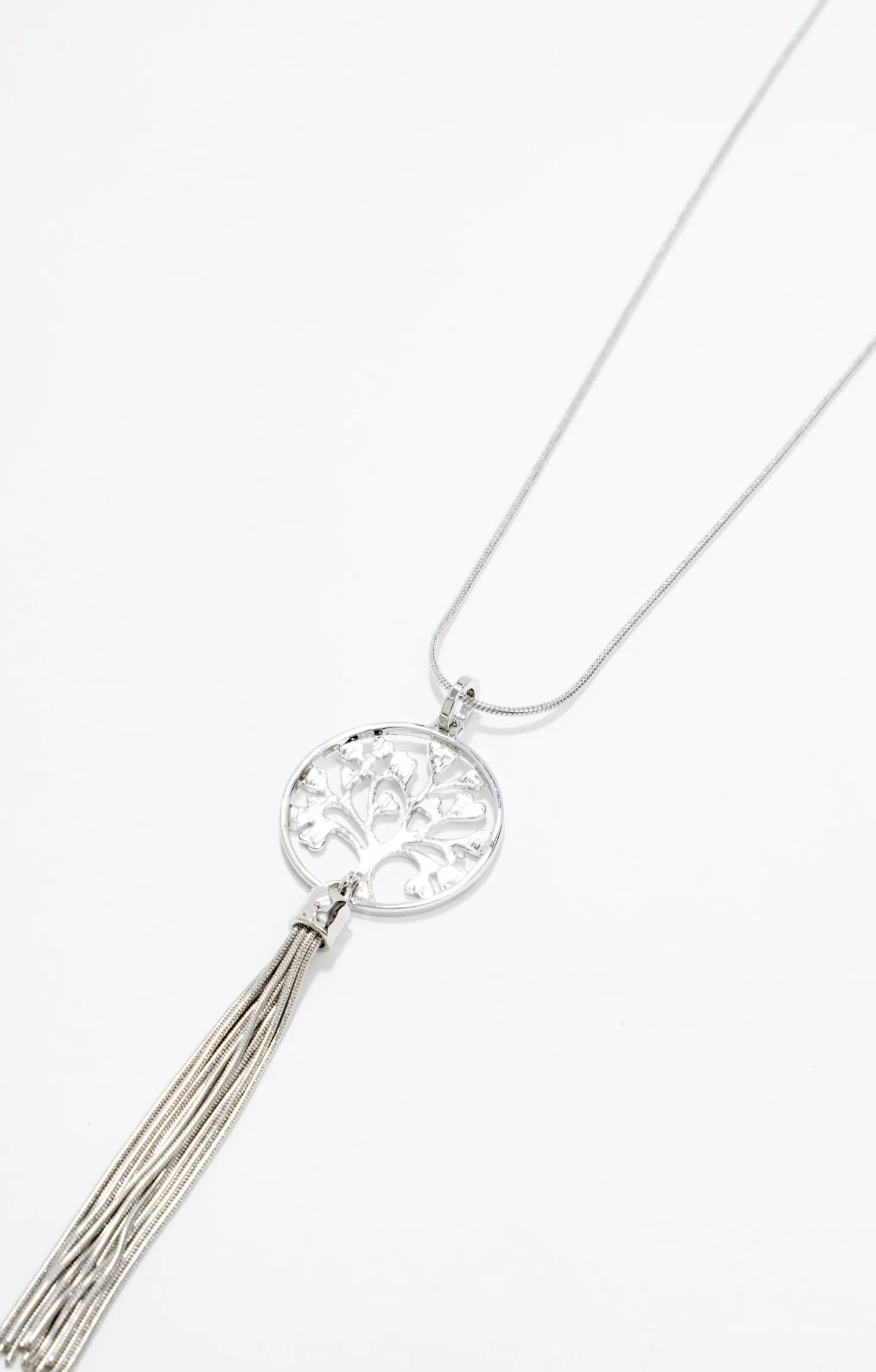 Sautoir argent arbre de vie