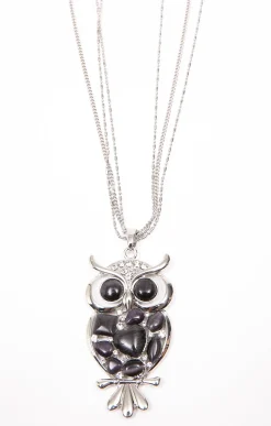 Sautoir hibou multi chaine