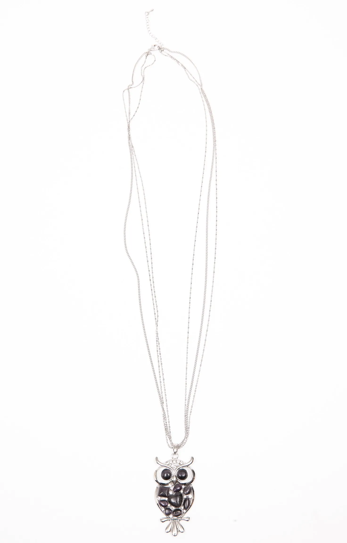 Sautoir hibou multi chaine