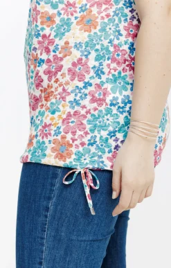 Tee-shirt à imprimé fleurs