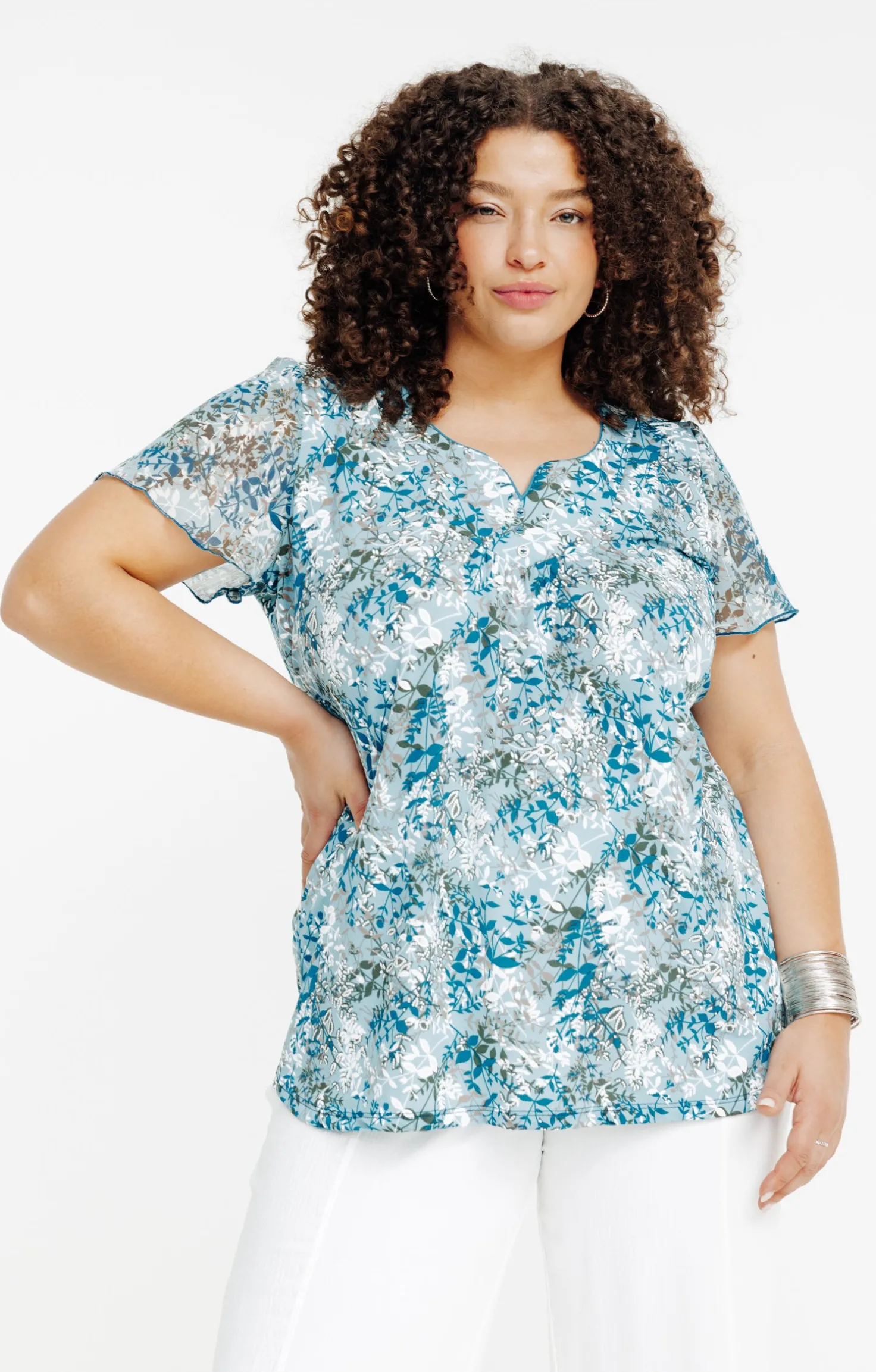 Tee-shirt à imprimé floral