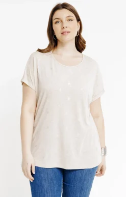 Tee-shirt à imprimé foil