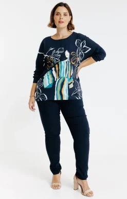 Tee-shirt bi-matière imprimé