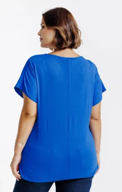 Tee-shirt bi-matière uni