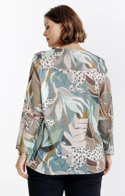 Tee-shirt imprimé avec lurex