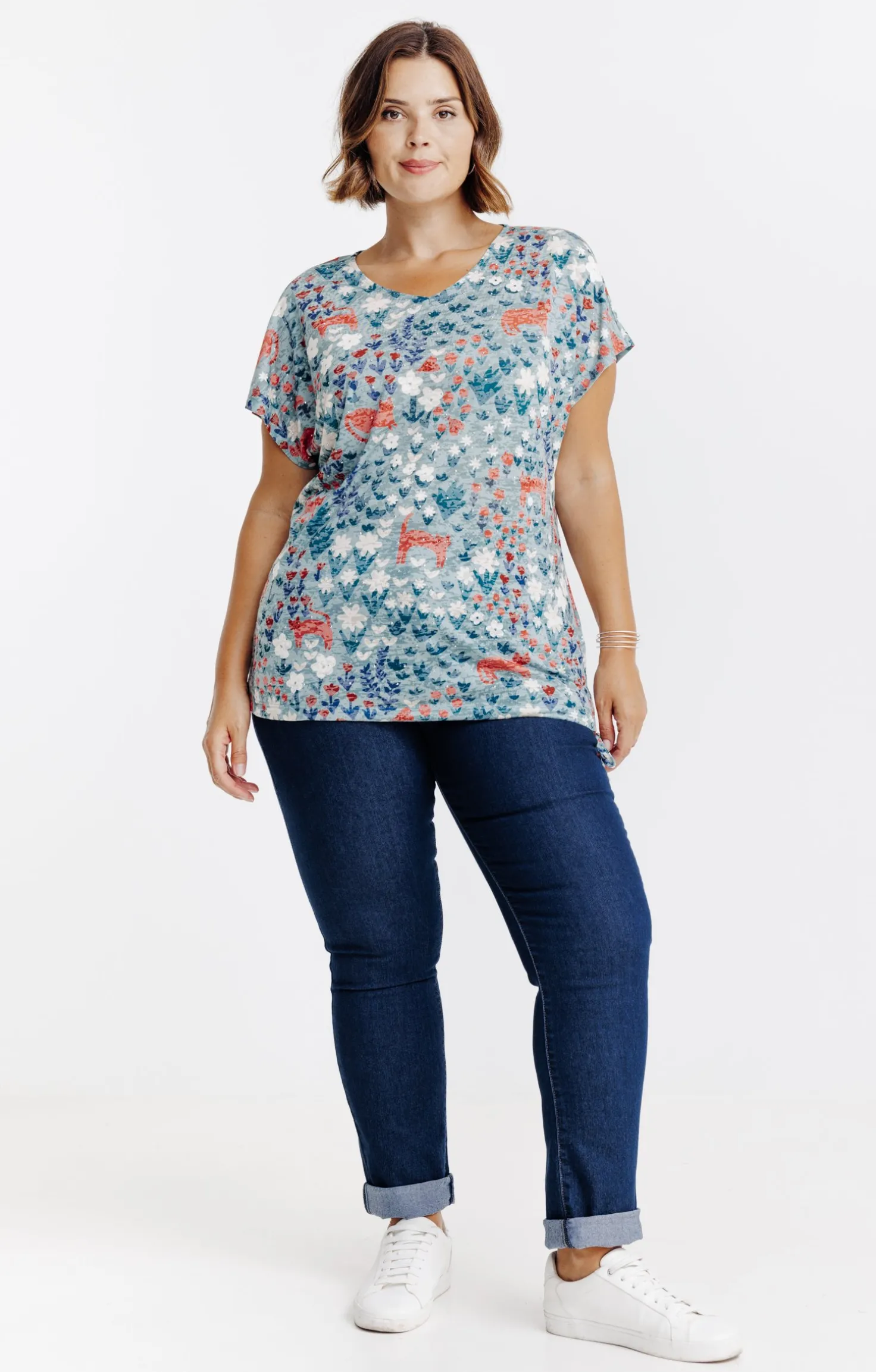 Tee-shirt imprimé chats