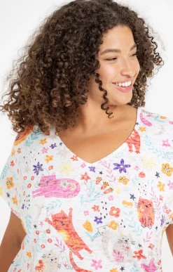 Tee-shirt imprimé chats