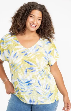 Tee-shirt imprimé feuillage