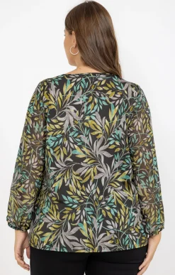 Tee-shirt imprimé feuillage