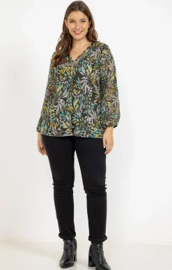 Tee-shirt imprimé feuillage