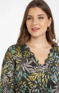 Tee-shirt imprimé feuillage