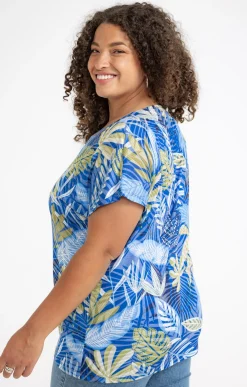 Tee-shirt imprimé feuillage