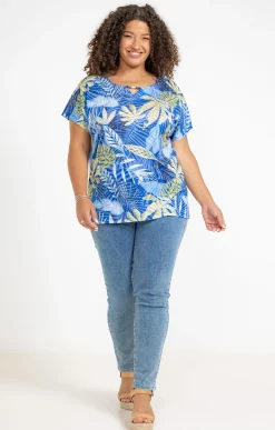 Tee-shirt imprimé feuillage