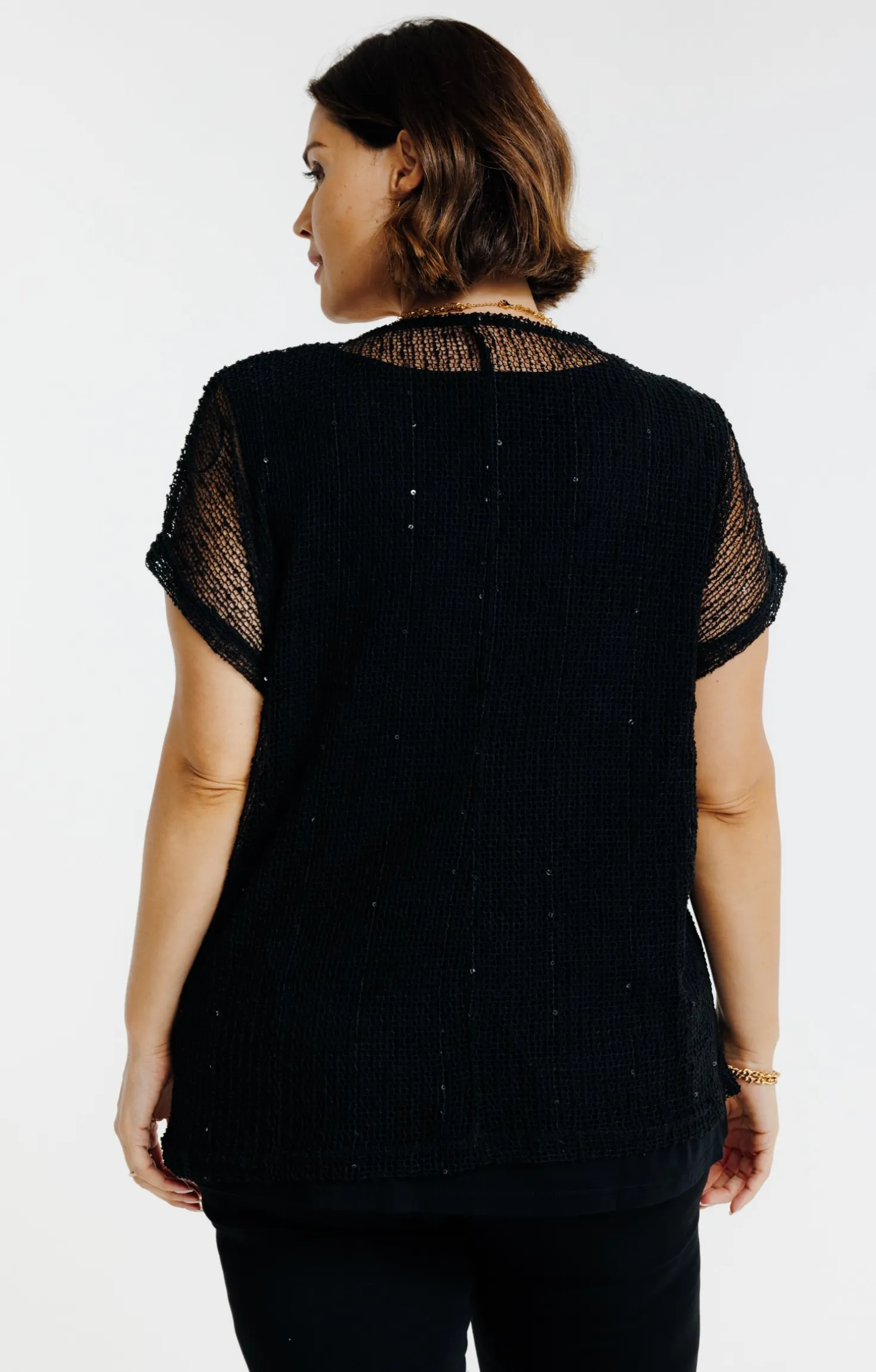 Tee-shirt maille ajourée
