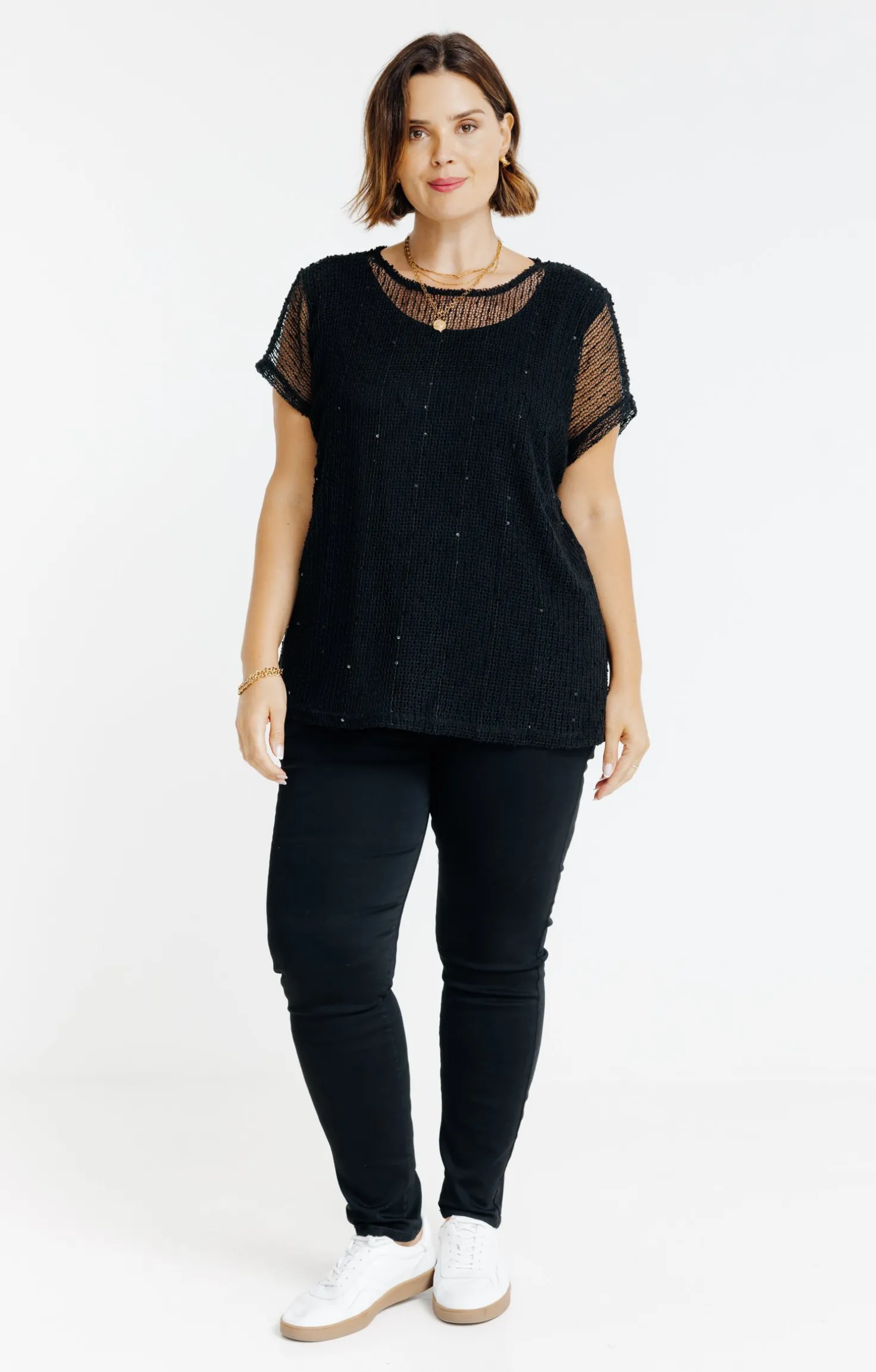 Tee-shirt maille ajourée