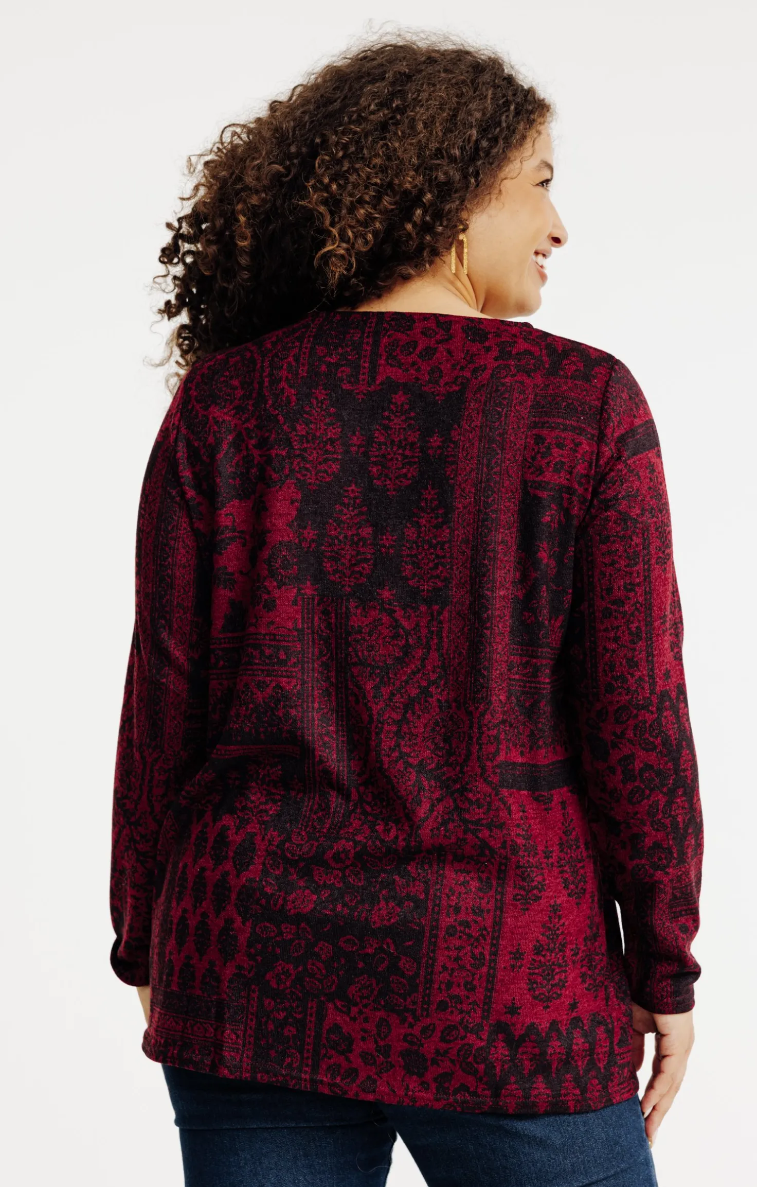 Tee-shirt maille chaude imprimé