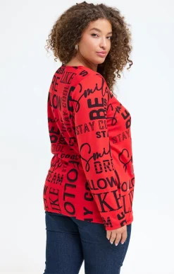 Tee-shirt maille chaude imprimé