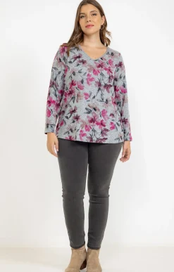 Tee-shirt maille chaude imprimé