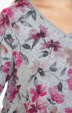 Tee-shirt maille chaude imprimé