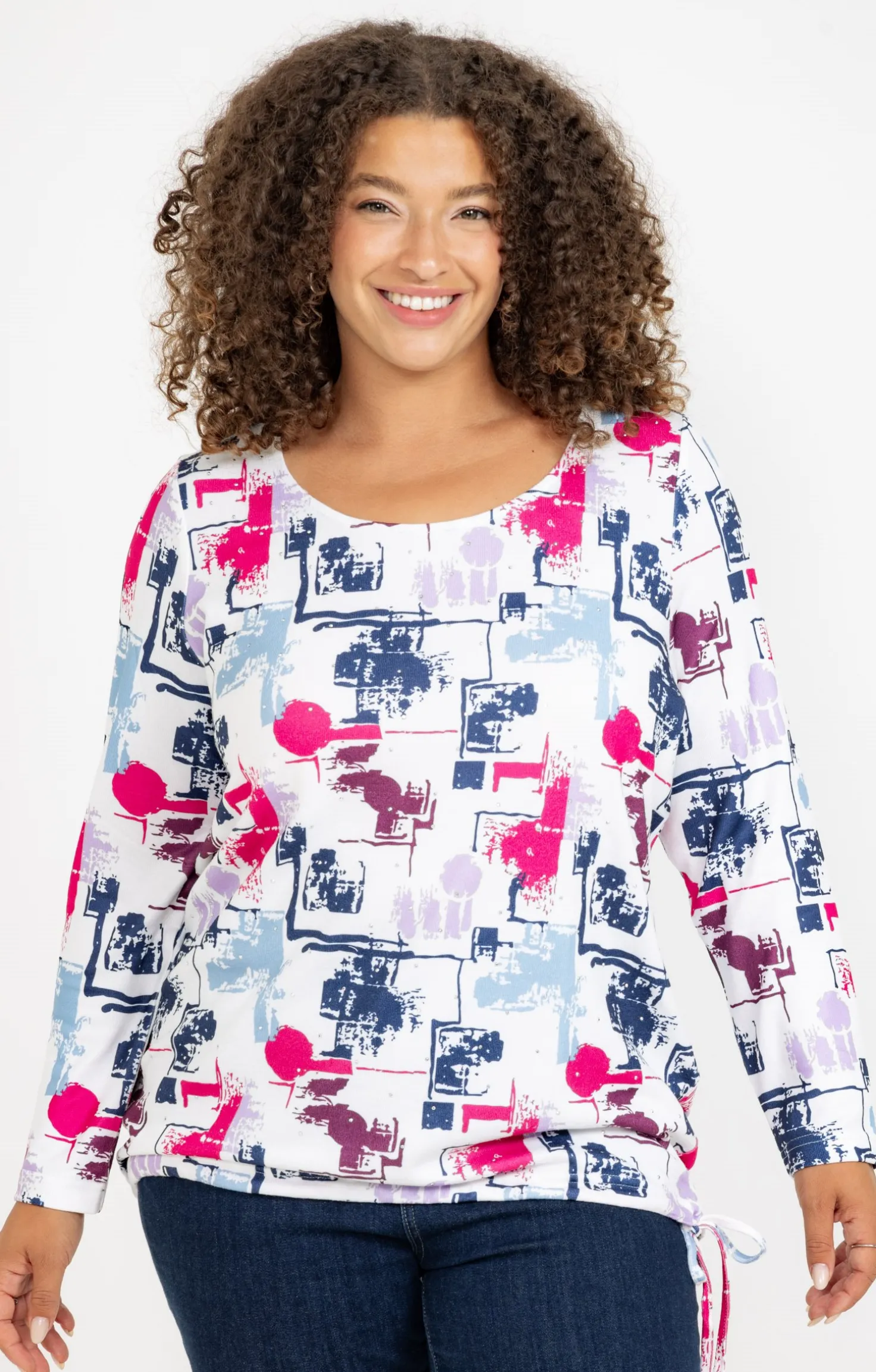 Tee-shirt maille chaude imprimé