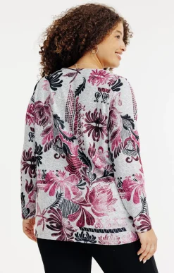 Tee-shirt maille chaude imprimé