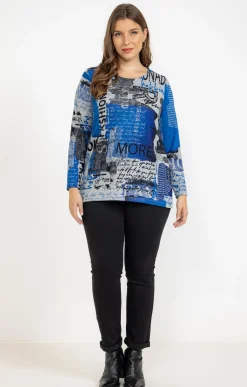 Tee-shirt maille chaude imprimé