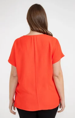 Tee-shirt uni avec feston