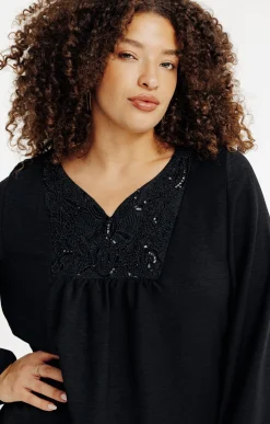 Tee-shirt uni avec plastron