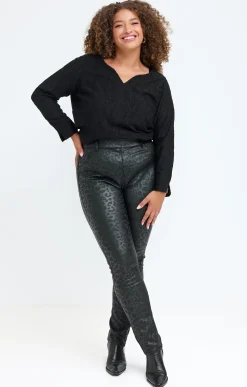 Tregging polaire imprimé léopard