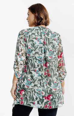 Tunique imprimée avec collier