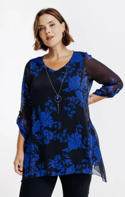 Tunique imprimée avec collier