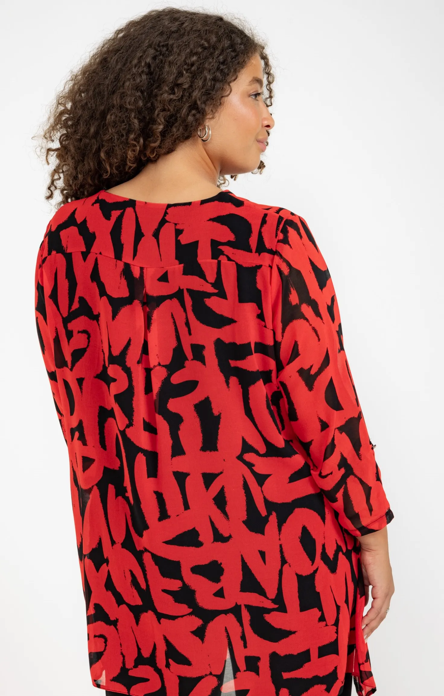 Tunique imprimée avec collier