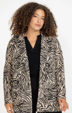 Veste de tailleur zébrée