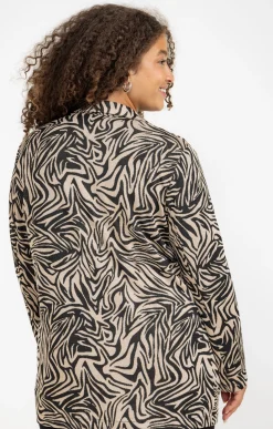 Veste de tailleur zébrée