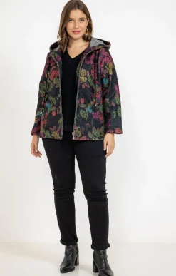 Veste imprimée en bouclette